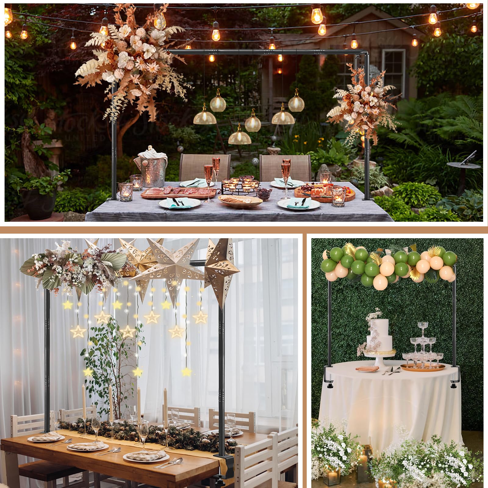 Nisoger suitable for indoor or outdoor events and celebrations.