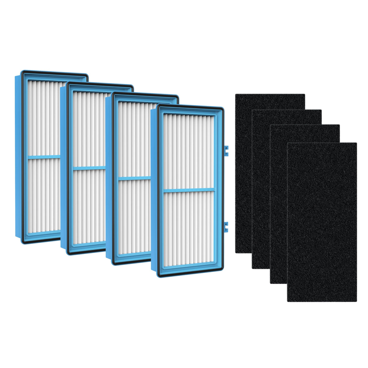 Nispira AER1 filter pack for Holmes HAPF30AT front view showing four HEPA filters and carbon boosters