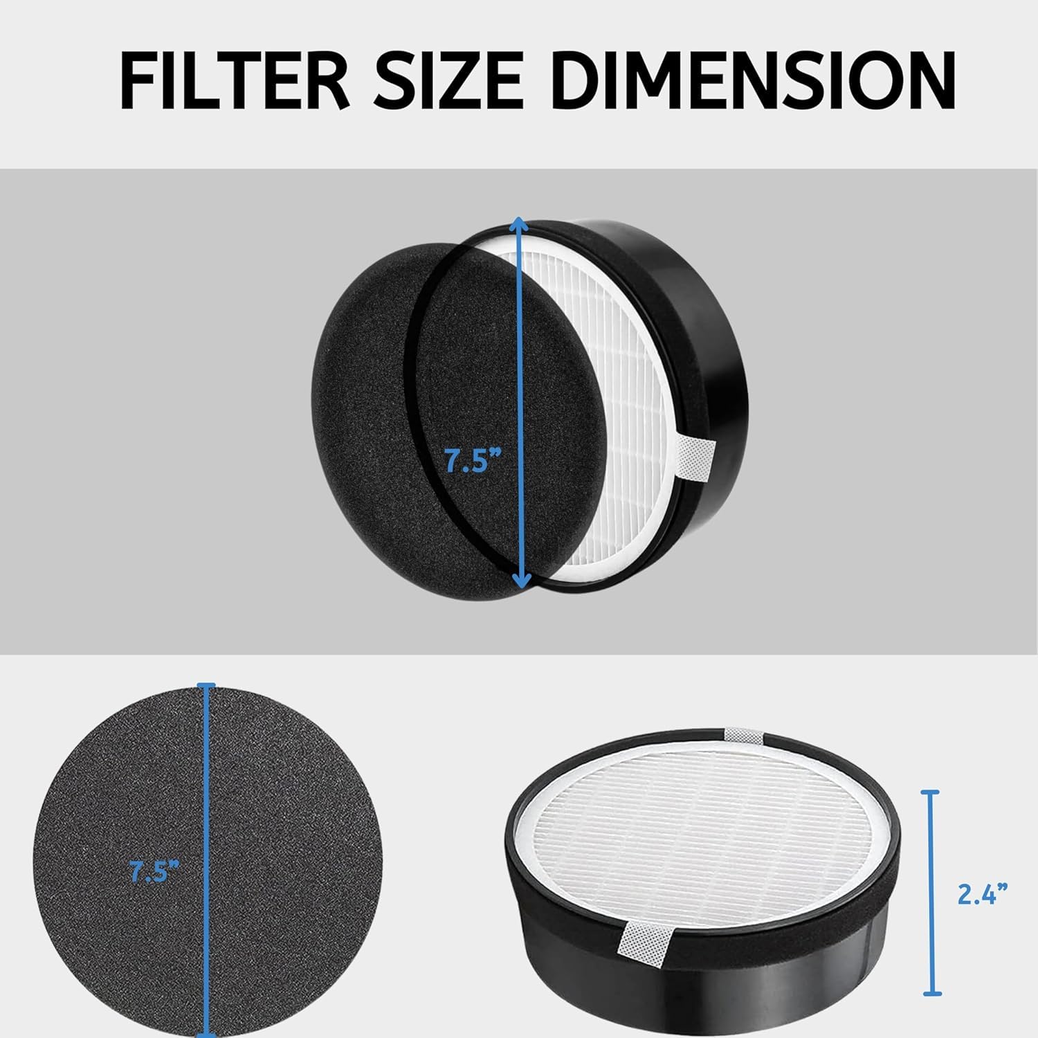 Nispira compact dimensions show a small square footprint for easy placement.