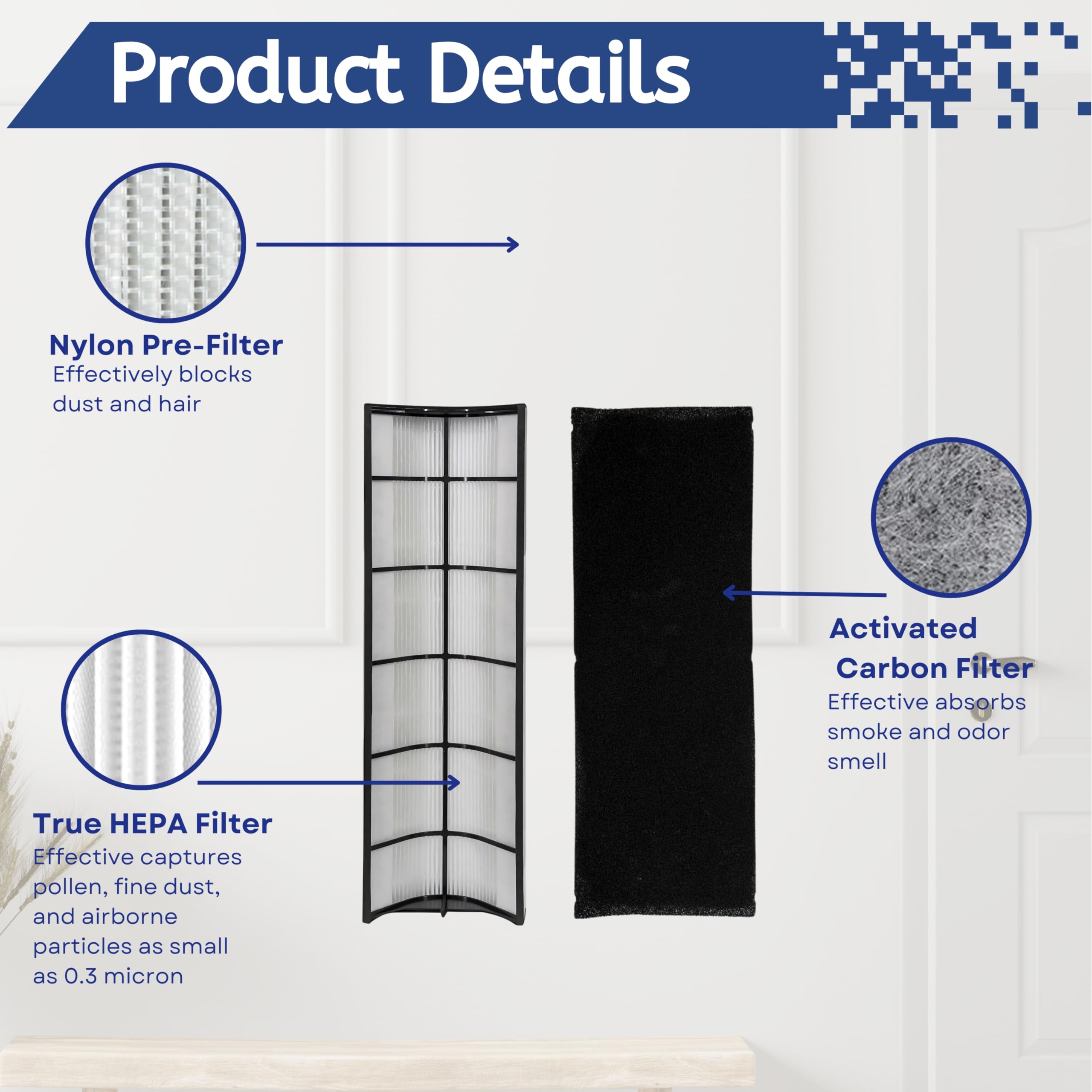 Nispira PETWRFIL activated carbon layer reduces odors and VOCs