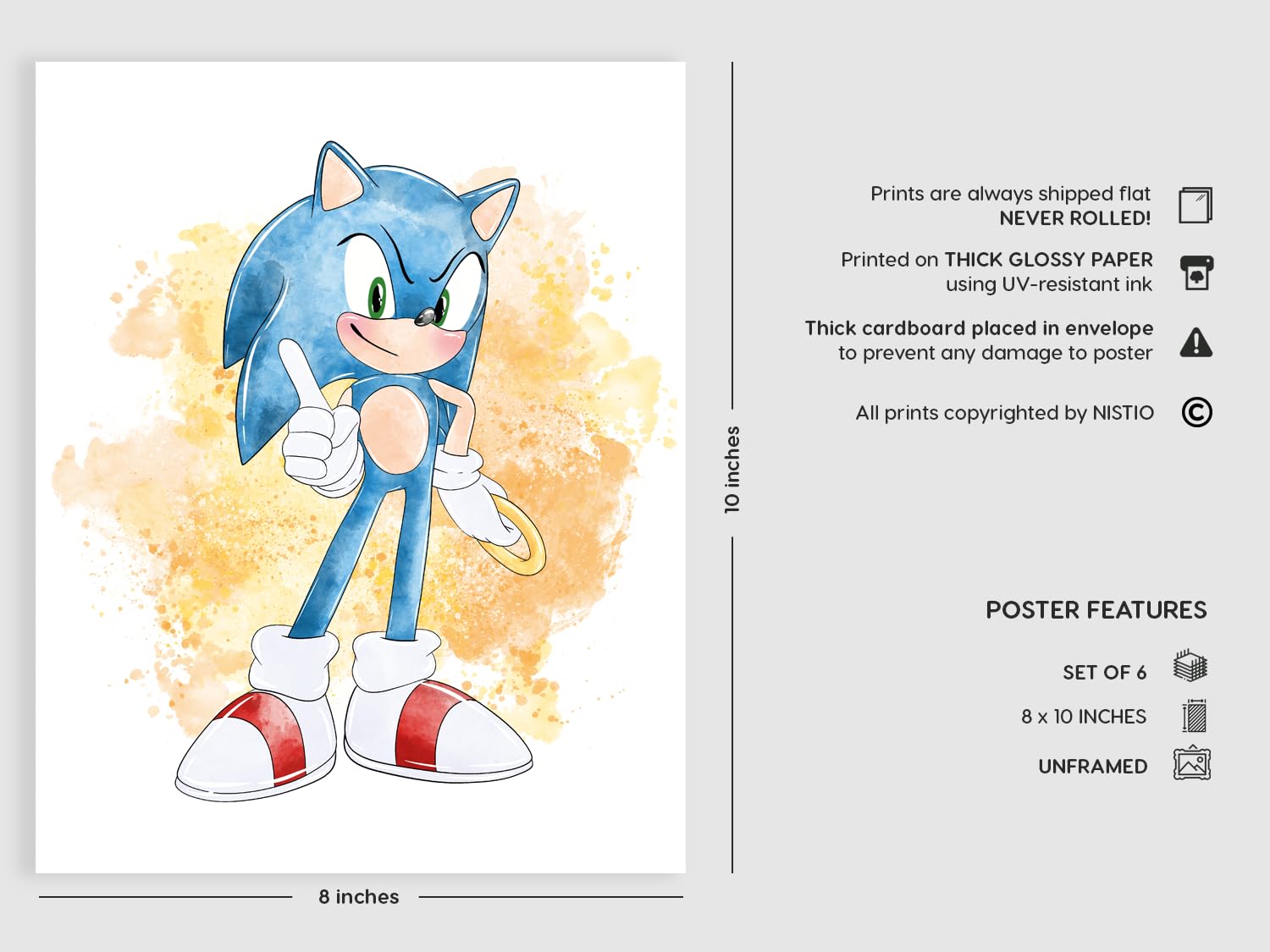 Nistio Hedgehog nursery decor 8x10 prints brighten walls and spark imagination