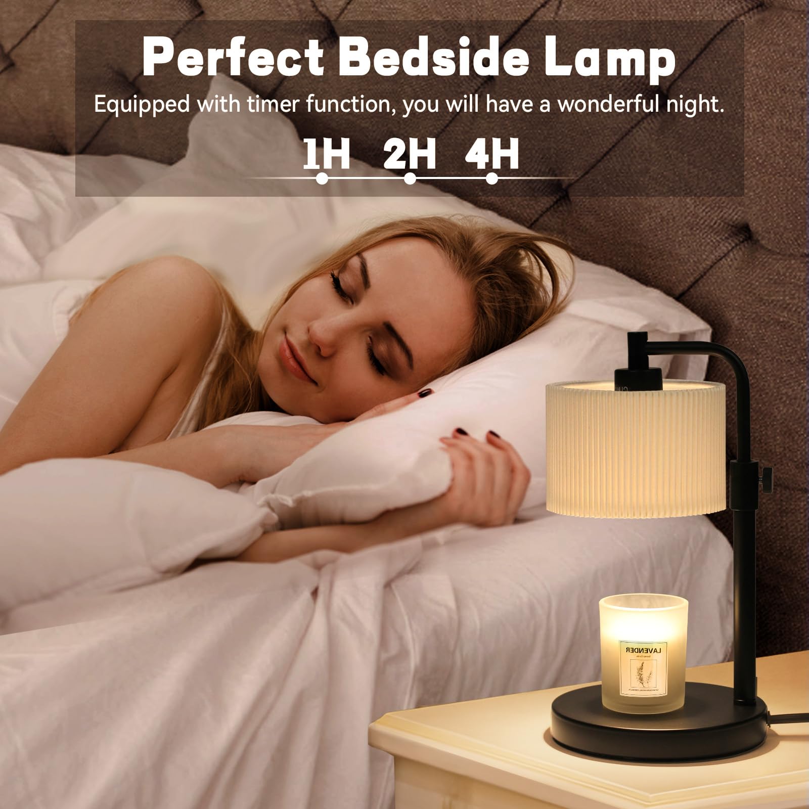 NITOWOLF Candle Warmer Lamp includes two 50W bulbs for immediate setup
