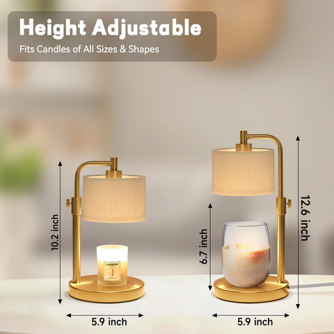 NITOWOLF Candle Warmer Lamp with dimmer control lets you customize warmth.