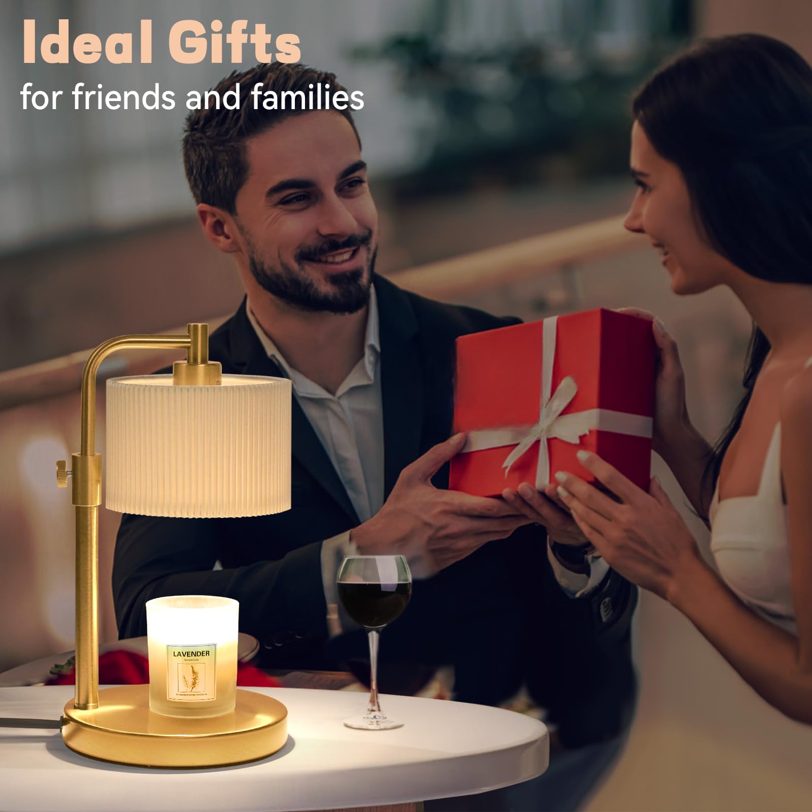 NITOWOLF Candle Warmer Lamp includes replacement bulbs for easy setup.