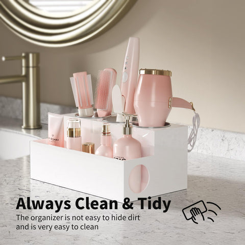 NIUBEE acrylic easy-clean surface demonstrates low-maintenance organization