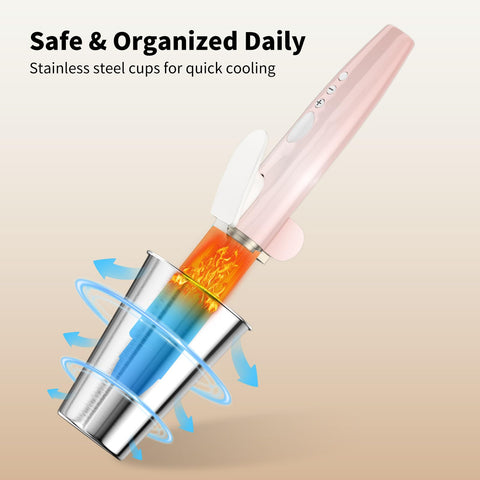 NIUBEE acrylic styling tools organizer side view keeps tools organized