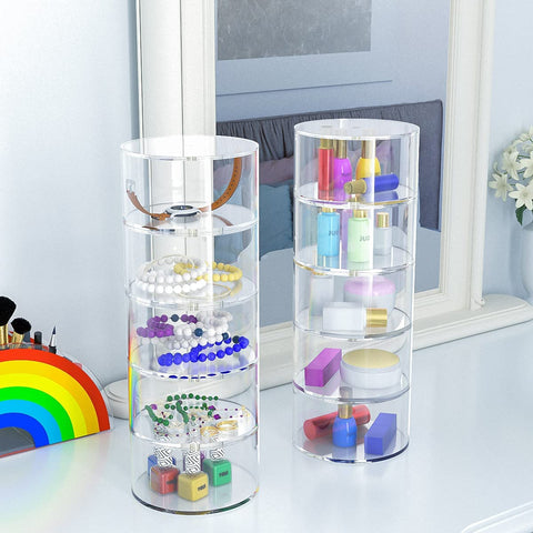 Crystal-clear NIUBEE acrylic finish enhances closet appearance