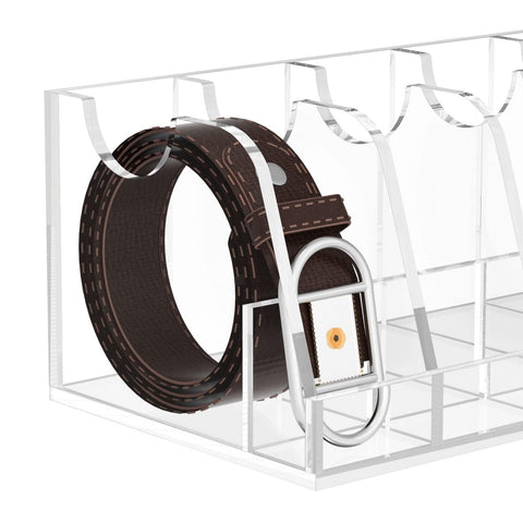 NIUBEE belt organizer seen from the side highlighting clear visibility.