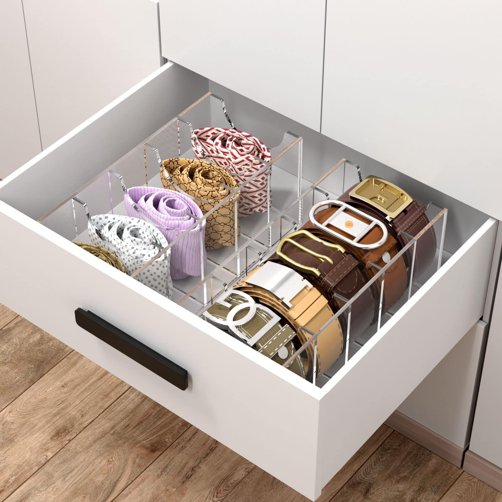 NIUBEE display case for closet keeps outfits organized at a glance