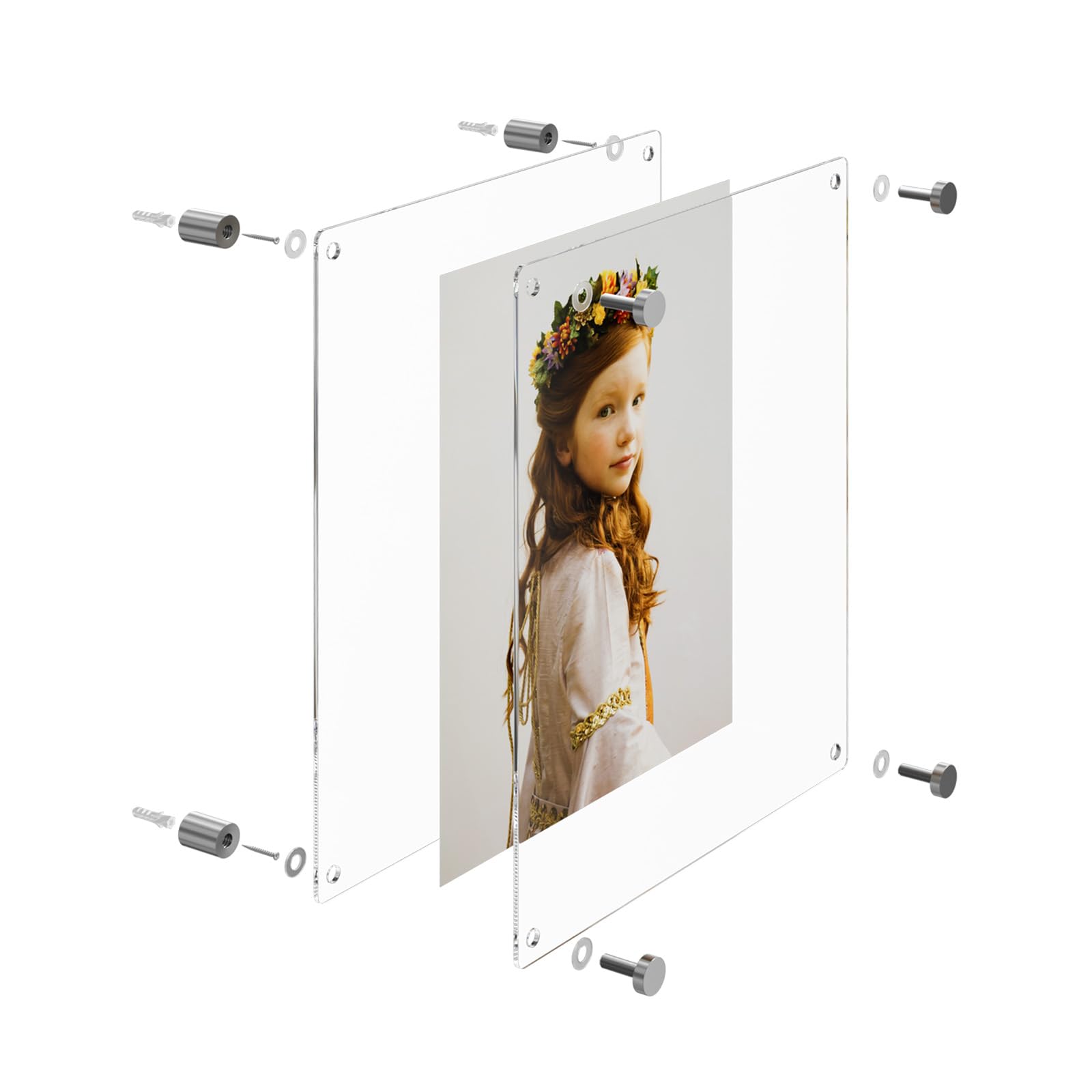 NIUBEE double-panel design adds depth to displayed art and documents.