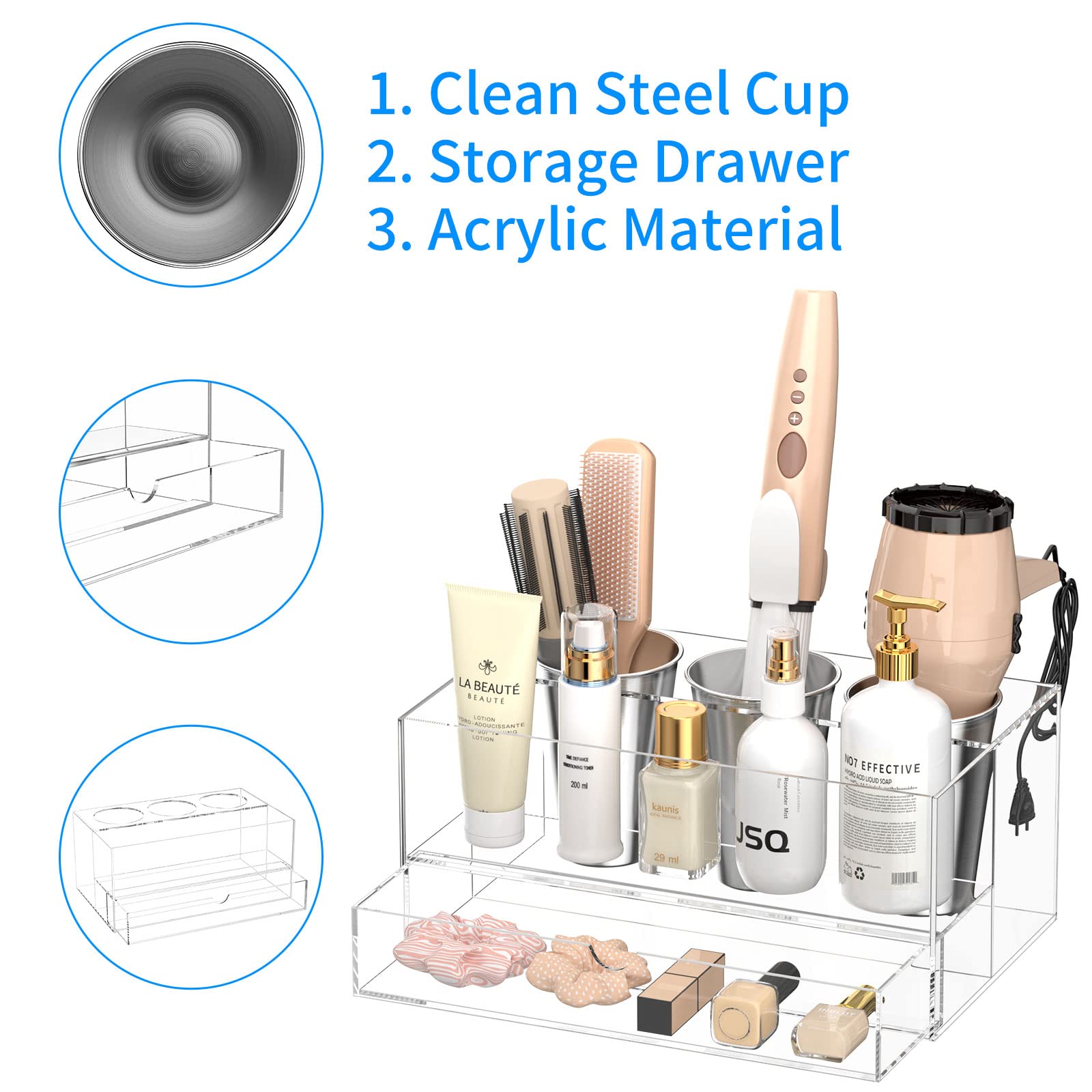 NIUBEE gift-ready organizer adds clean, stylish storage to any vanity.
