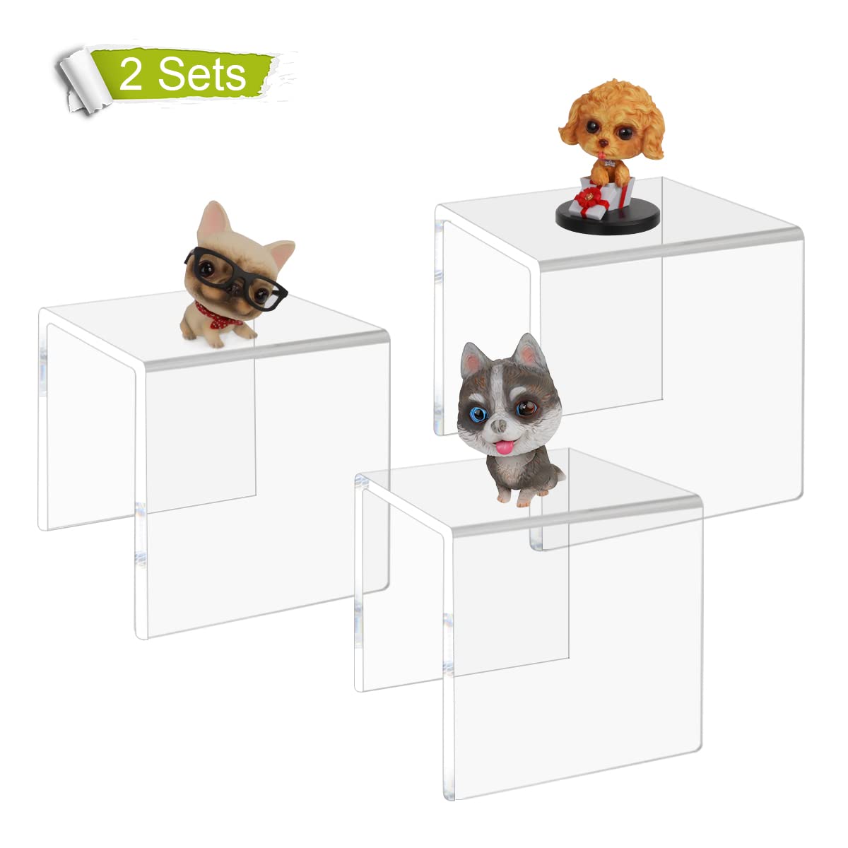 NIUBEE makeup jar jewelry pedestal keeps items organized and visible.