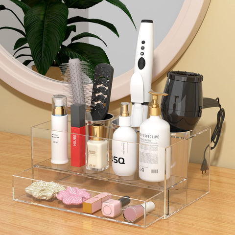 NIUBEE acrylic shelf is easy to clean and water-safe for daily use.