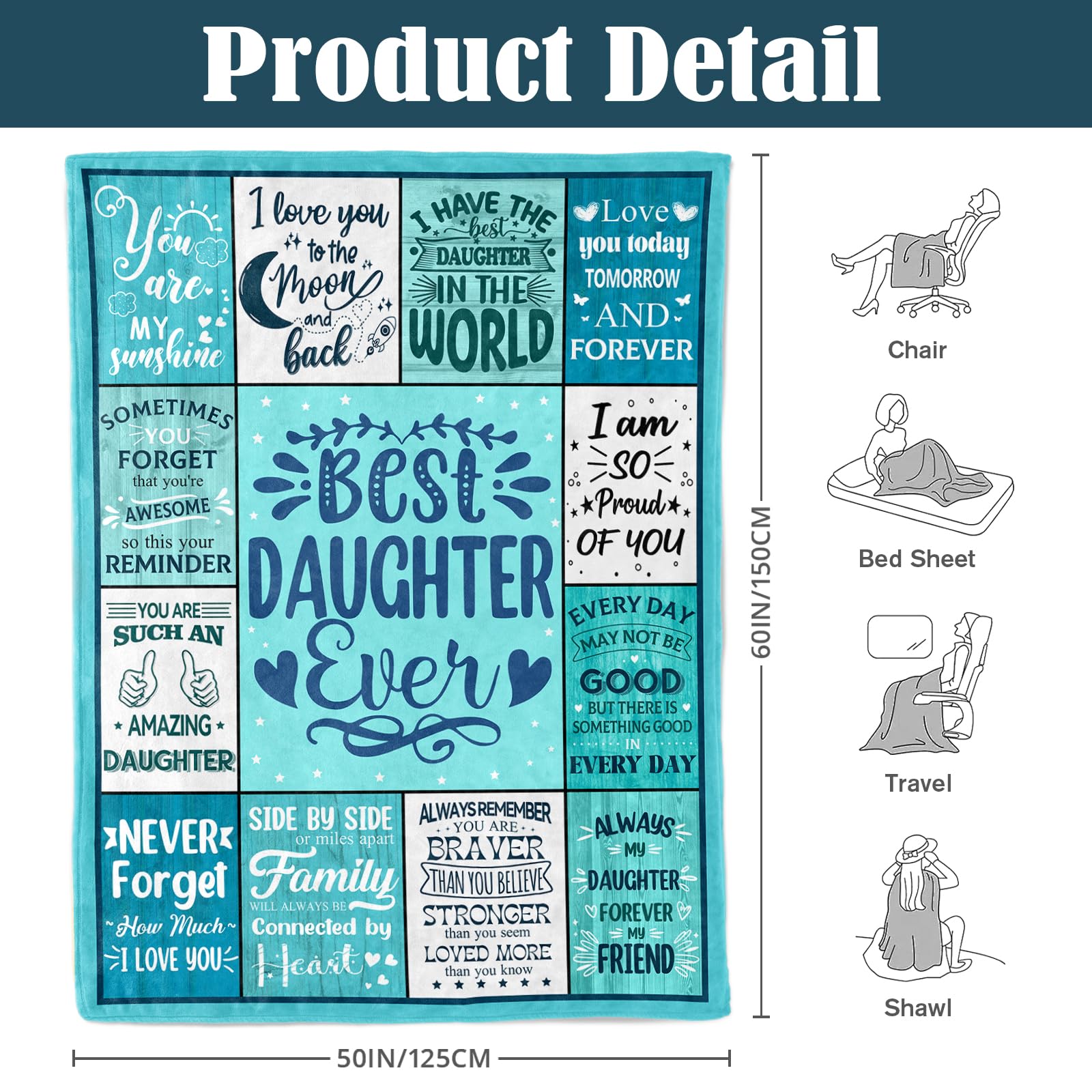 NIVAY machine-washable blanket ensures easy care and lasting softness
