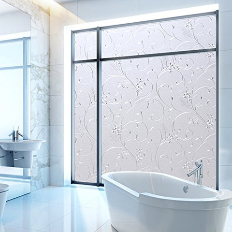 Niviy bathroom window film preserves privacy while maintaining brightness
