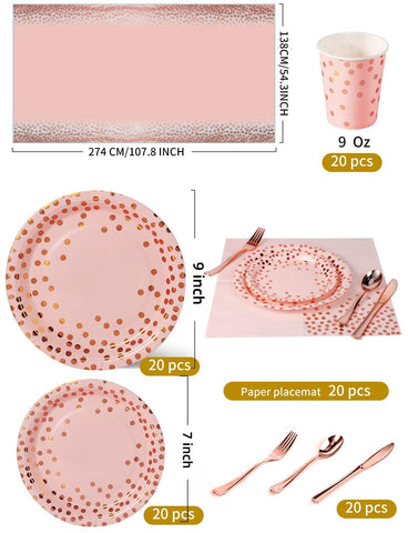 Nkaiso rose gold cups for reliable 9oz servings.