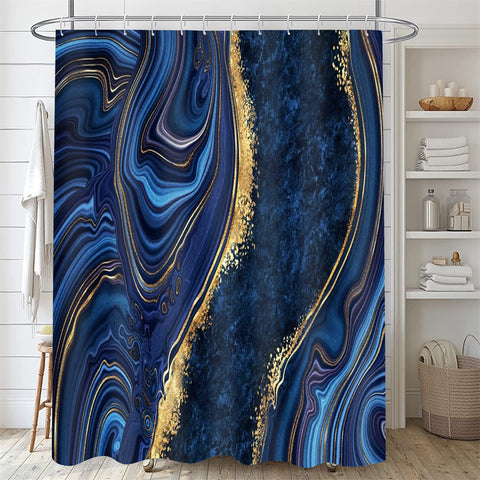 Nkzply blue marble toilet lid cover with elastic fit