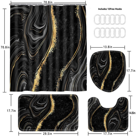Nkzply U-shaped bathroom rug offering full edge coverage