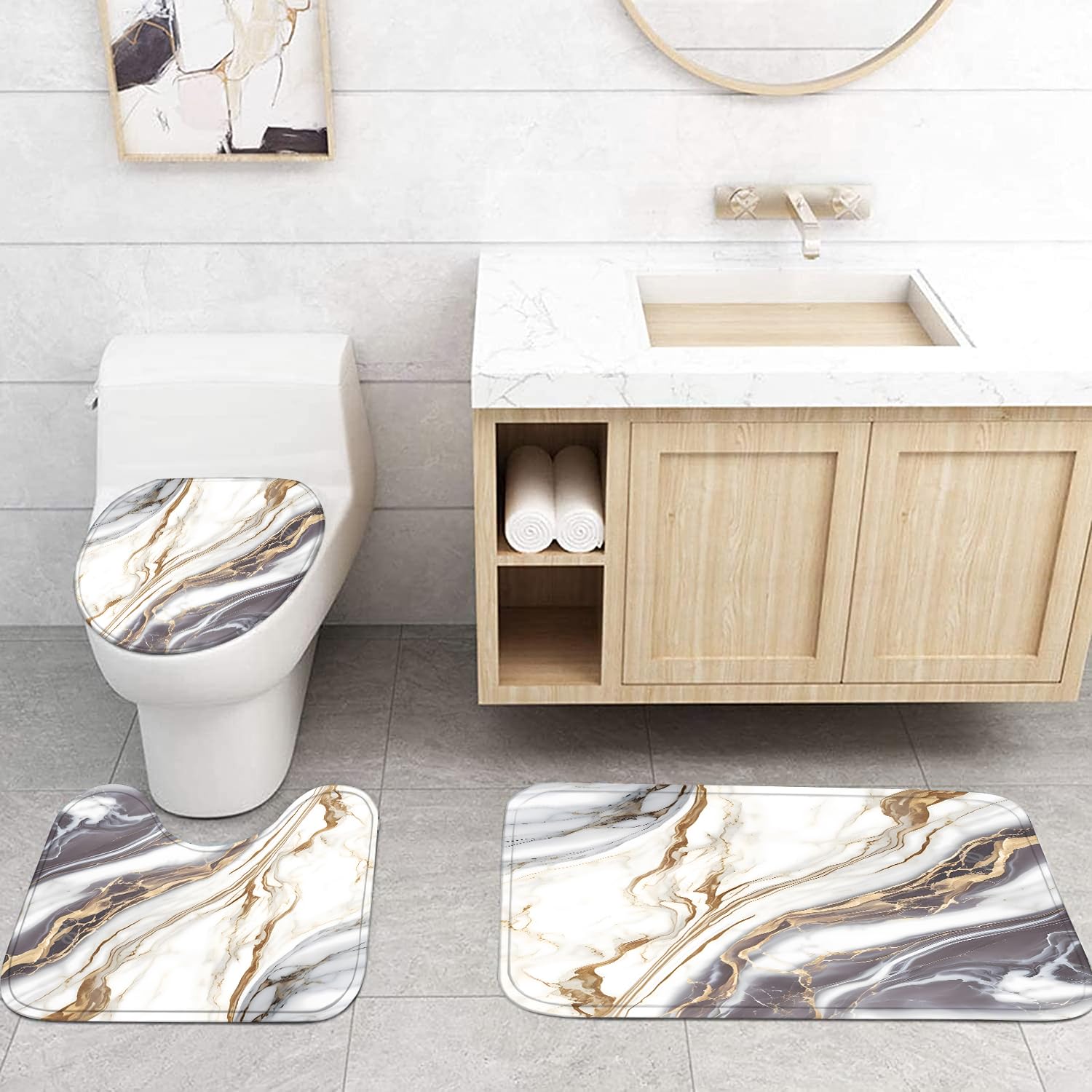 Nkzply waterproof curtain dries quickly, helping keep floors clean