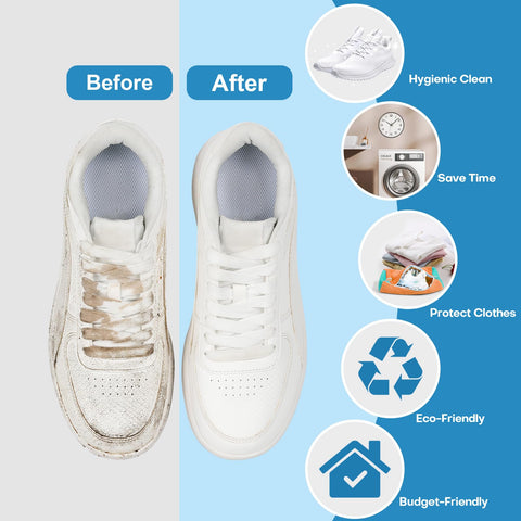 NMQHPA laundry shoe bag protects shoes and washer during wash cycles.