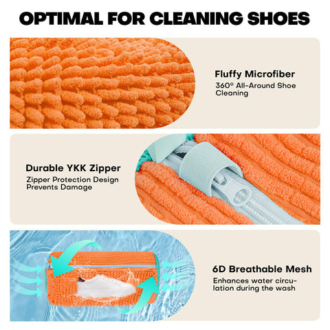 NMQHPA shoe bag with durable invisible zipper and protective cover.