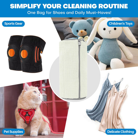 NMQHPA shoe washing bag stays durable for repeated washes.