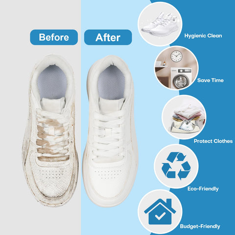 NMQHPA shoe washing bag protects shoes and washer during cycles.