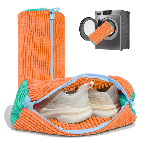 NMQHPA shoe washing machine bag, 360-degree cleaning for sneakers during laundry.