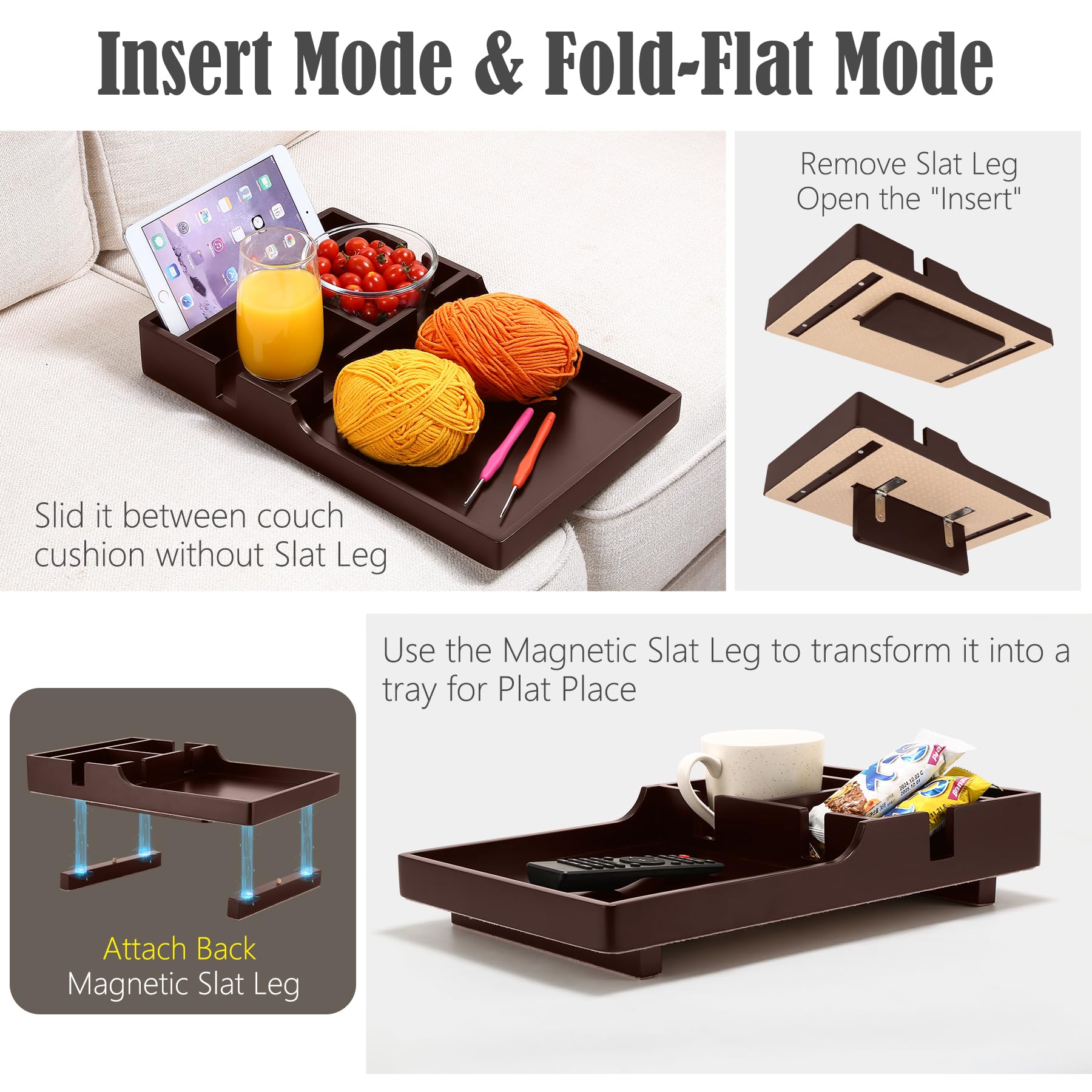 Nnewvante bamboo tray keeps snacks and mugs neatly organized for movie nights.