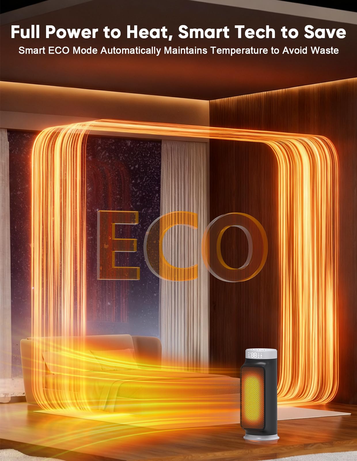 N NUTROMO ECO mode thermostat image promoting energy-efficient comfort