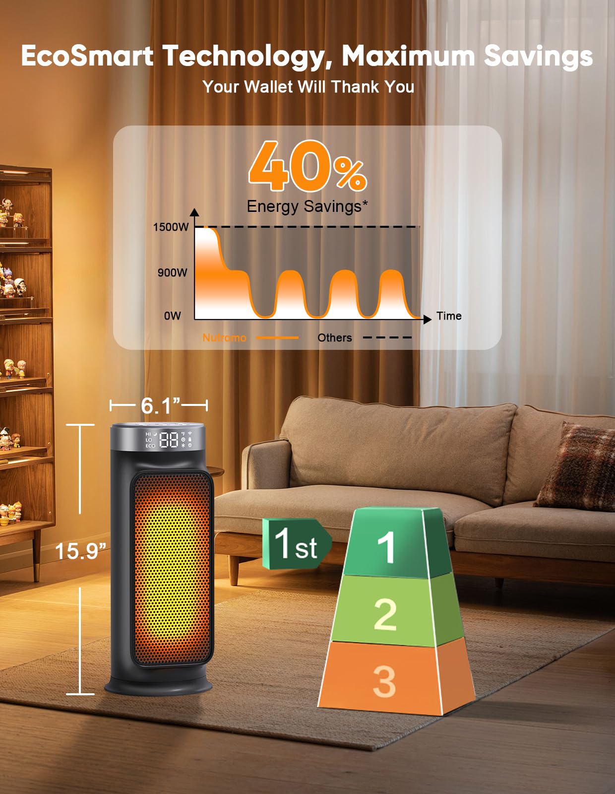 N NUTROMO safe design image emphasizing tip-over protection for families