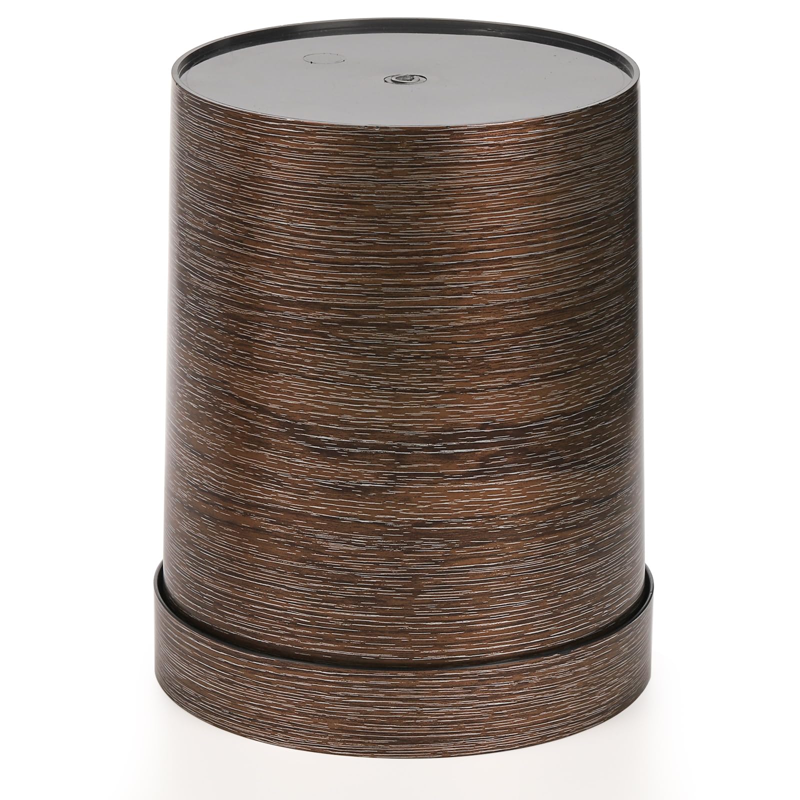 Noamus multiroom trash bin shown in kitchen, bathroom, and office.