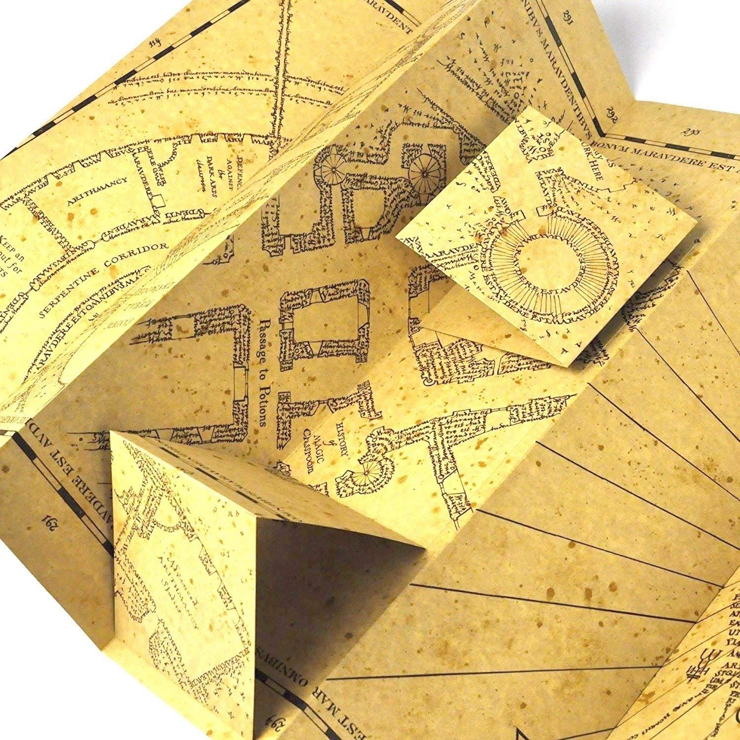 The Noble Collection Marauder's Map wall display suits film-inspired decor.