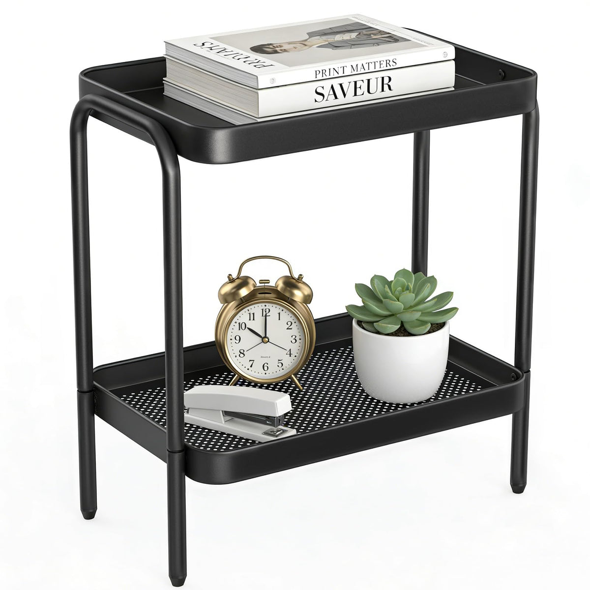 NobleForm narrow end table shows space-saving design for small rooms