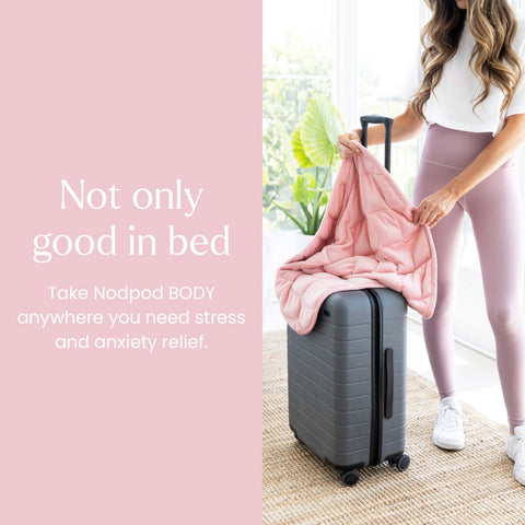 Nodpod Body weighted blanket is machine washable for simple care
