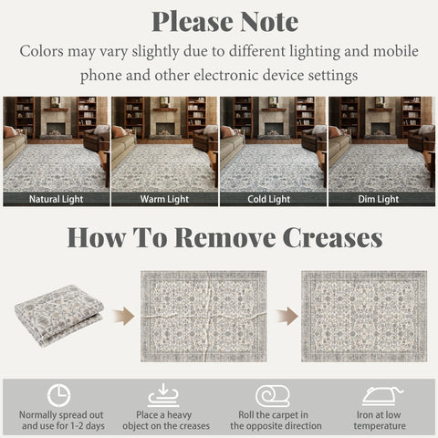 NoiFamo washable rug stain-resistant fabric simplifies spills and cleanup.