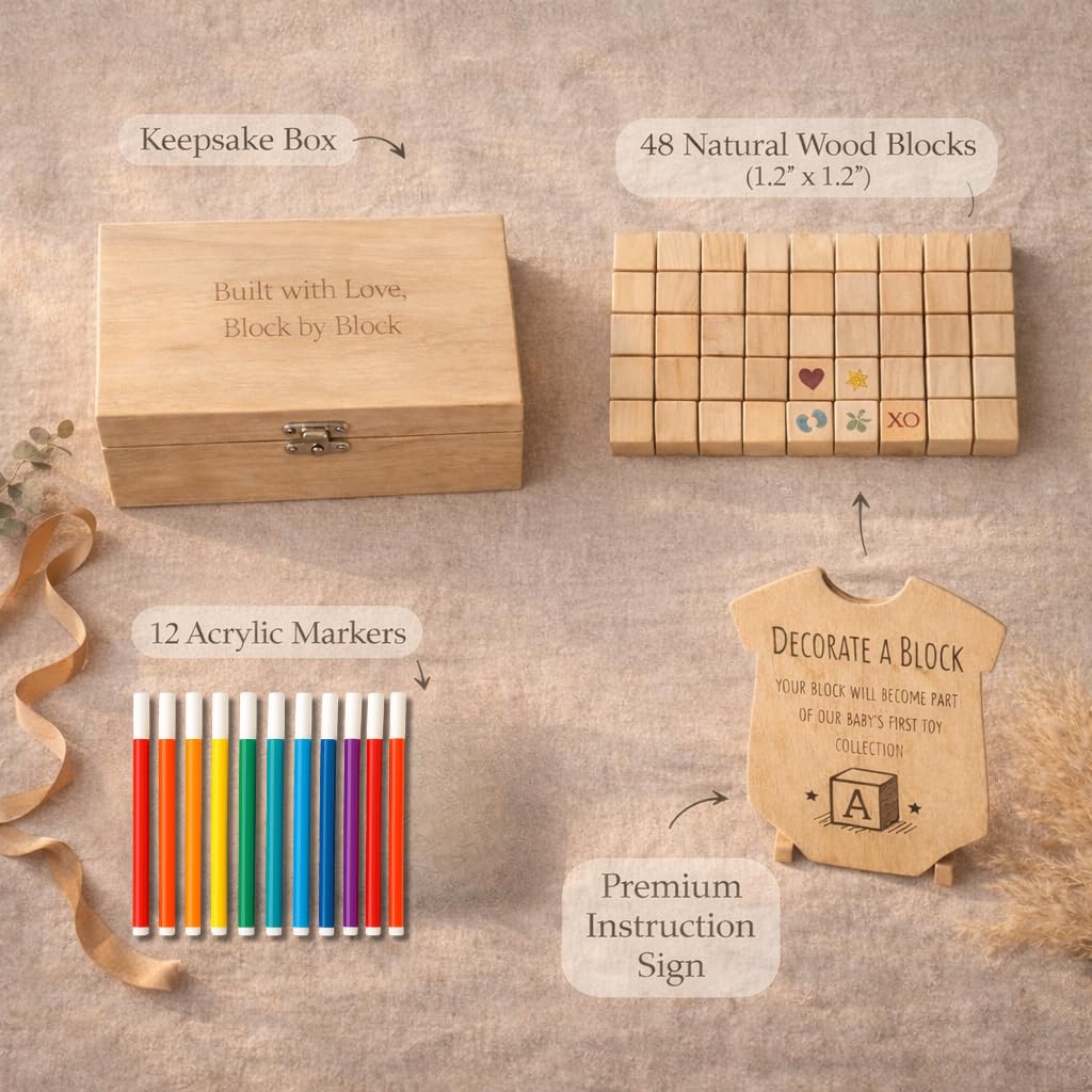 Nolia sturdy storage box to preserve decorated blocks as memories.