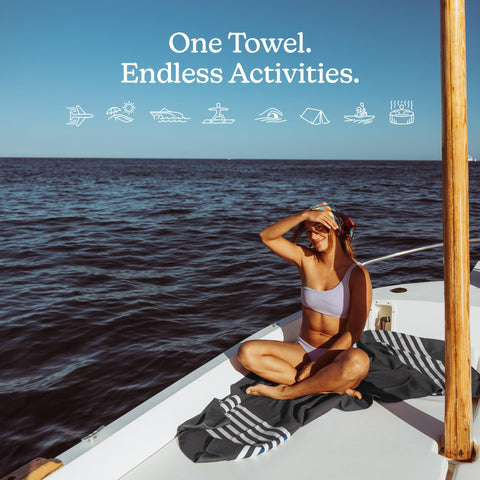 Nomadix Original Towel yoga slip resistance image showcases stable poses