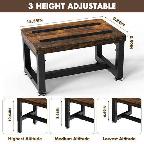 NomNest step stool offers three height settings for kids and adults.