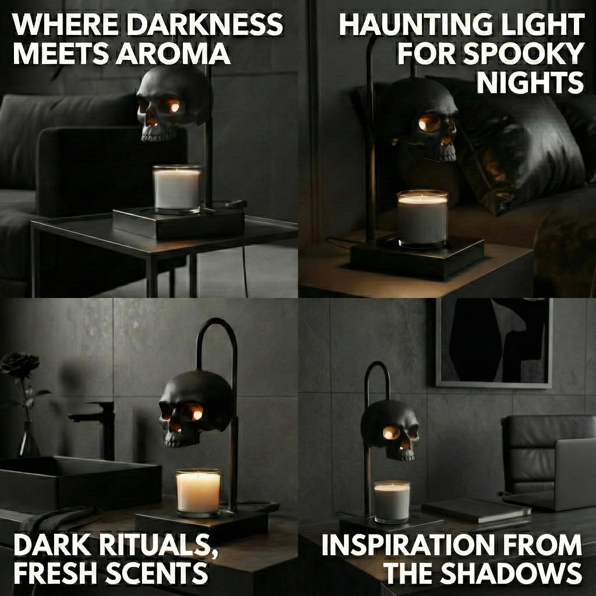 Nomnu Gothic decor lamp suits spooky bedrooms and witchy gifts.