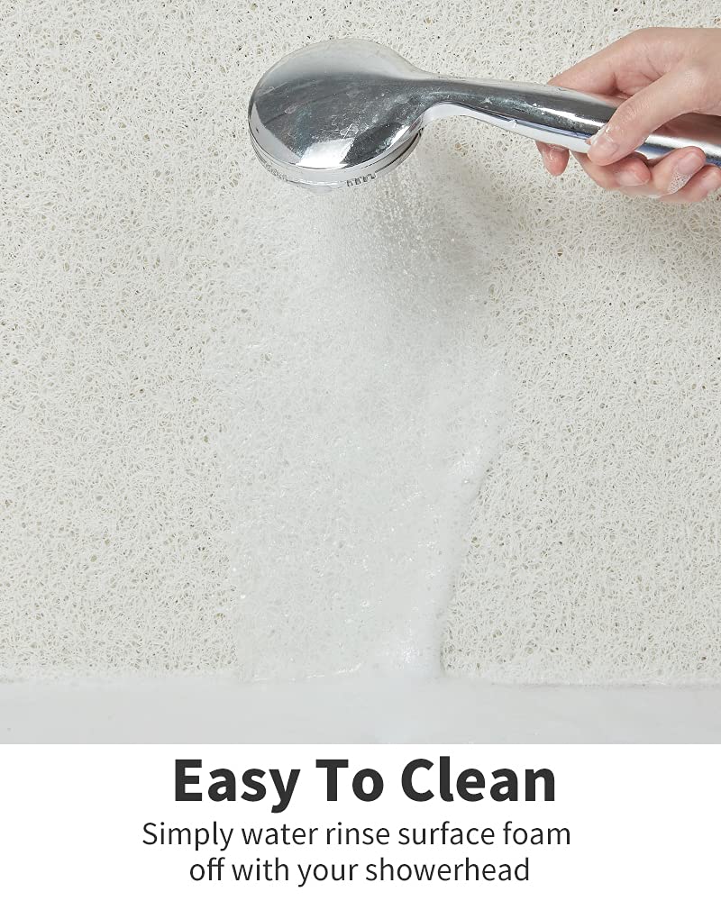 Non Slip Shower Mat easy-clean design makes rinsing simple and maintenance light