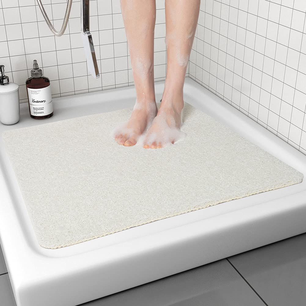 Non Slip Shower Mat on textured surface for secure footing and durable grip