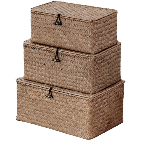 Nonam Seagrass Storage Basket XXL in natural weave for organized spaces.