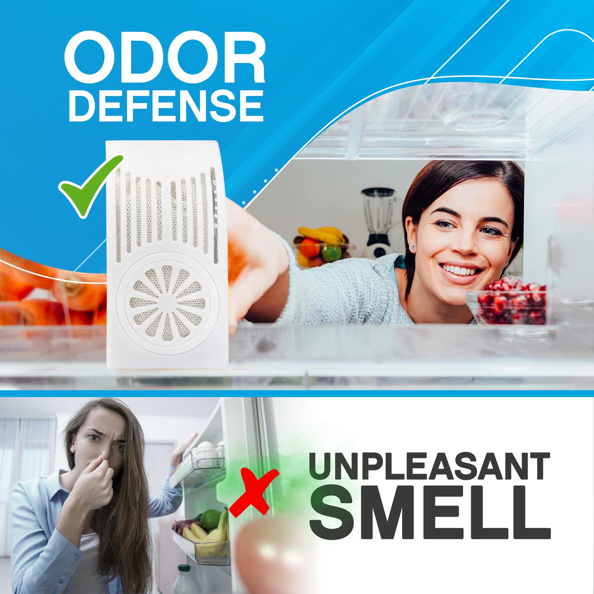 NonScents leak-proof design prevents spills while deodorizing compartments.