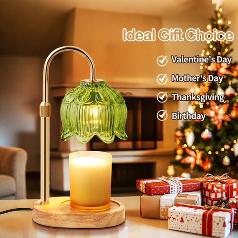 NONVJJ Flower Candle Warmer Lamp gift-ready packaging for candle lovers.