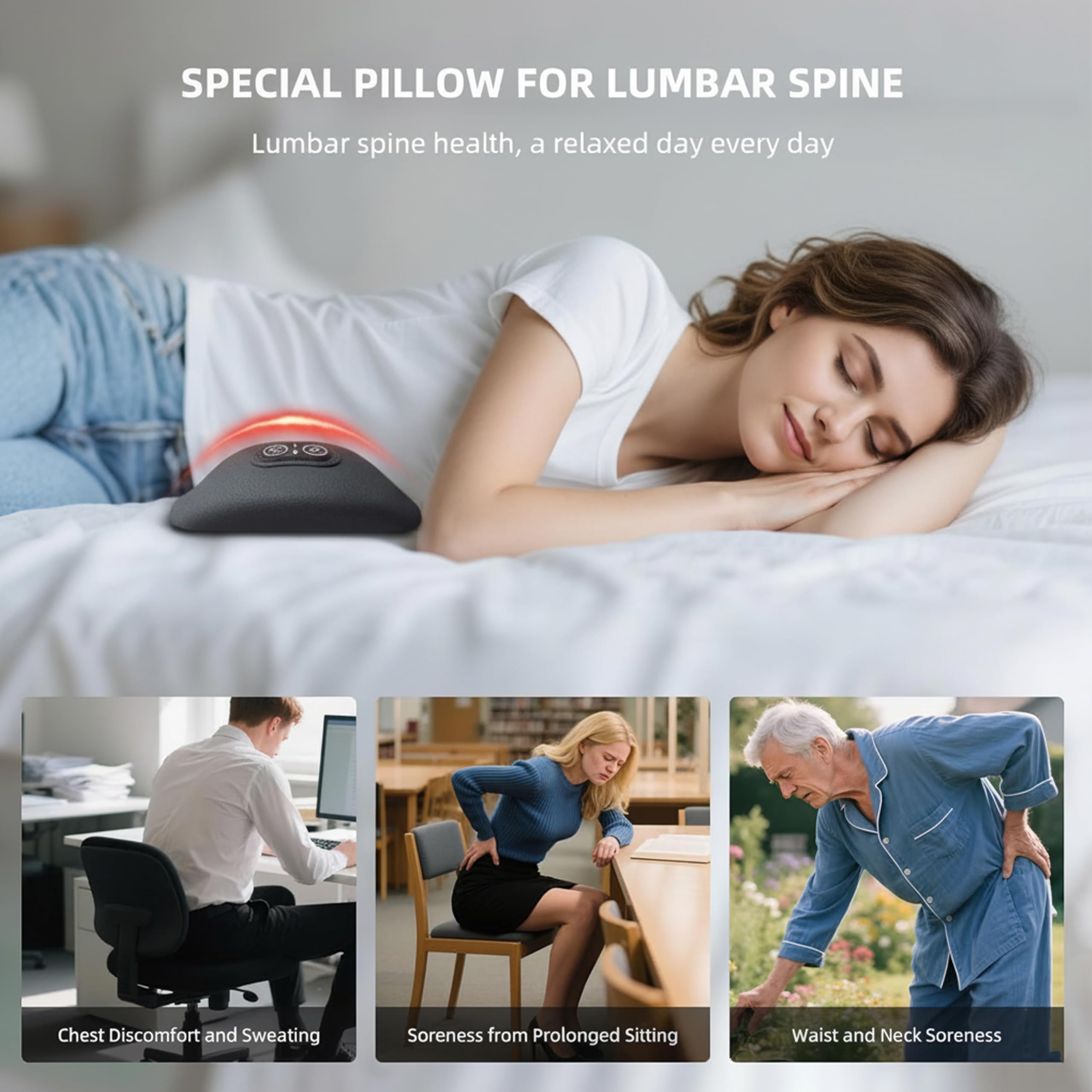 Nopuee gentle heat function delivers soft warmth during use