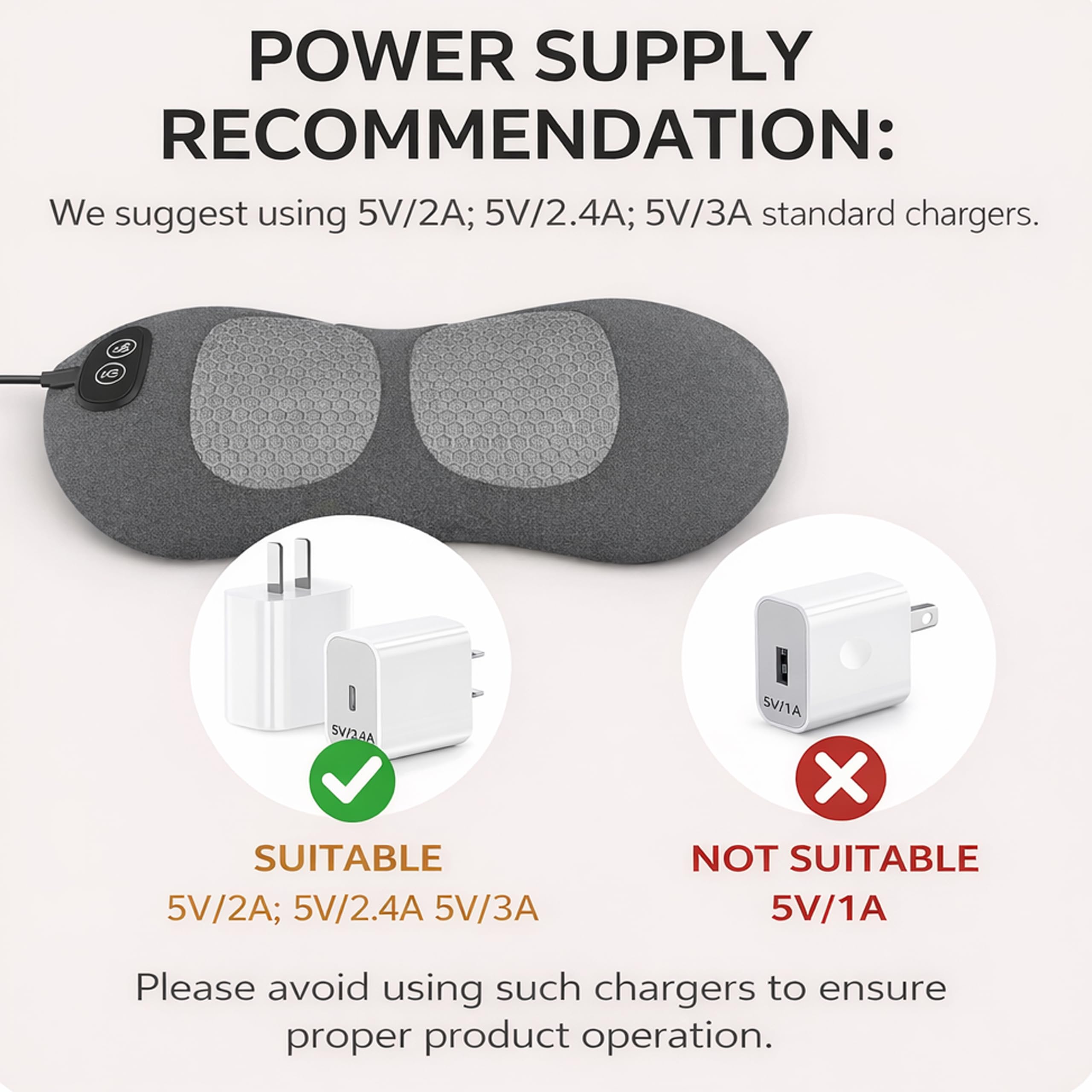Nopuee USB-powered design supports bed, chair, or desk setups