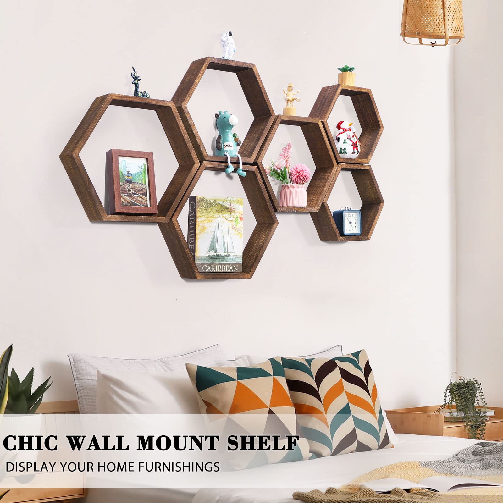 NORCEESAN NOVIMANGO honeycomb shelves set helps free counter space in kitchen
