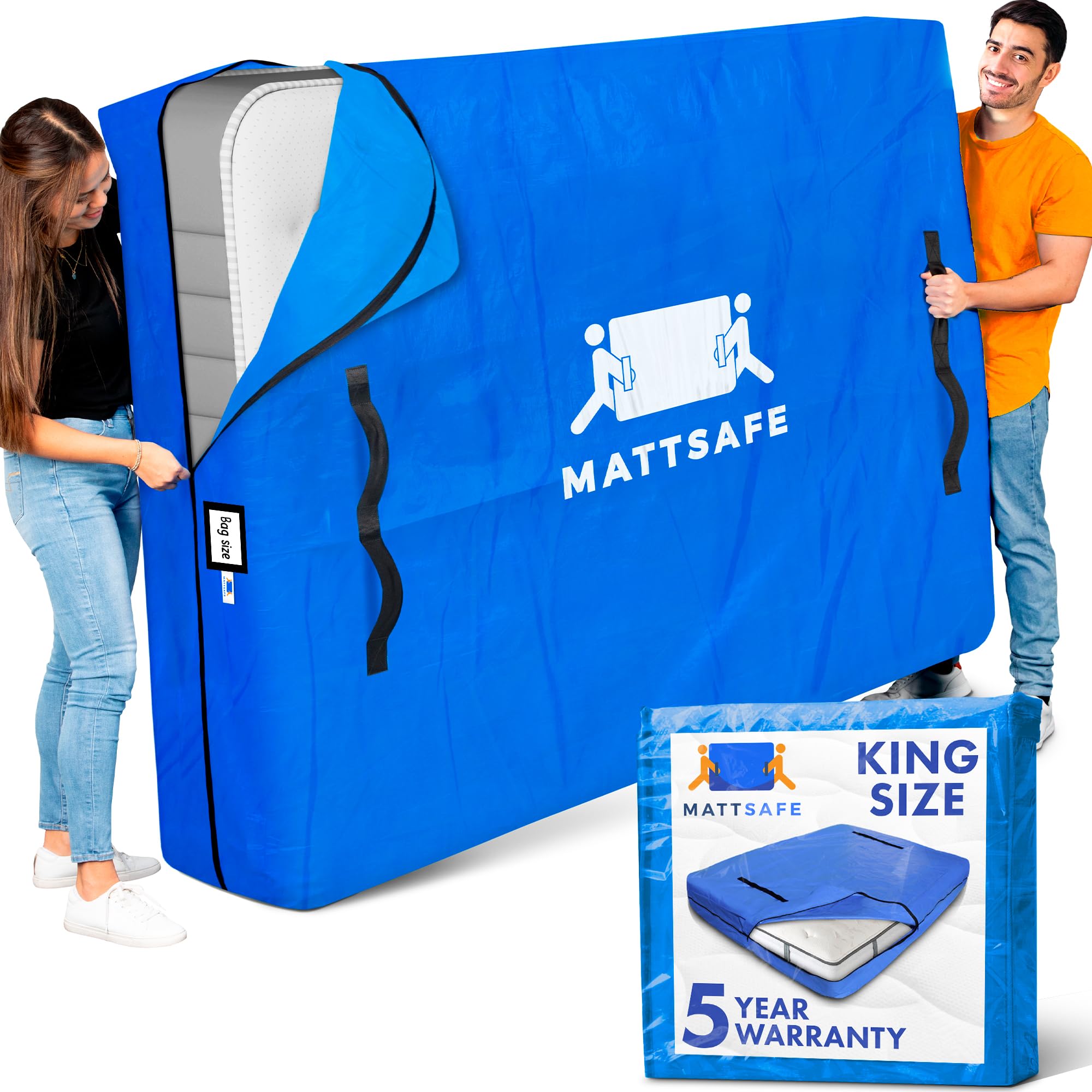 Nordic Elk king mattress bag heavy-duty protects against dirt and moisture during moving