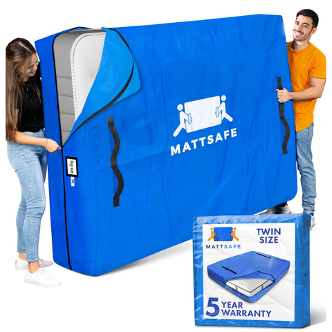 Nordic Elk twin mattress bag with a strong zipper for secure protection during moves.
